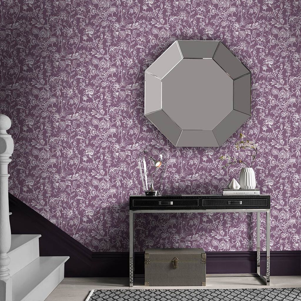 Stroma Mulberry Wallpaper