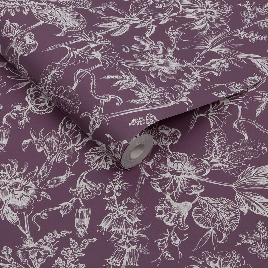 Stroma Mulberry Wallpaper