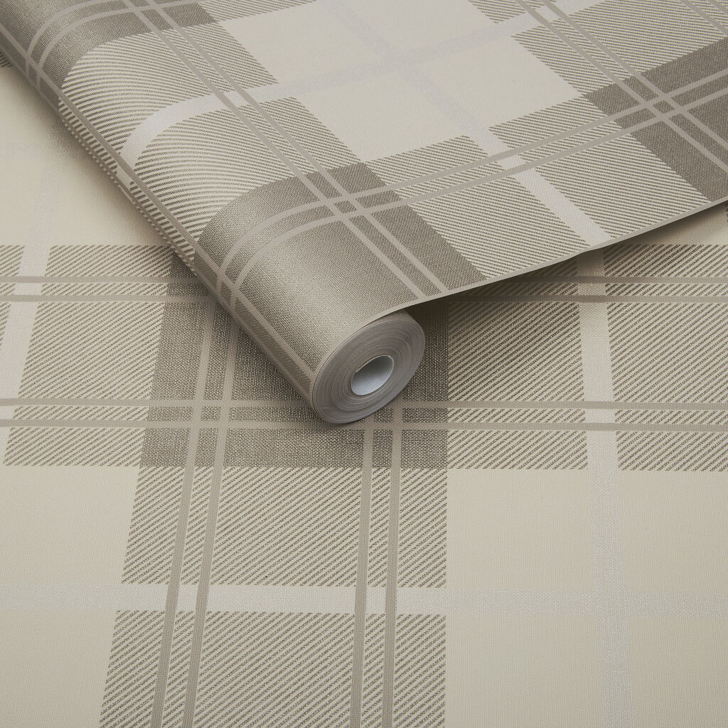 Tartan Natural Wallpaper