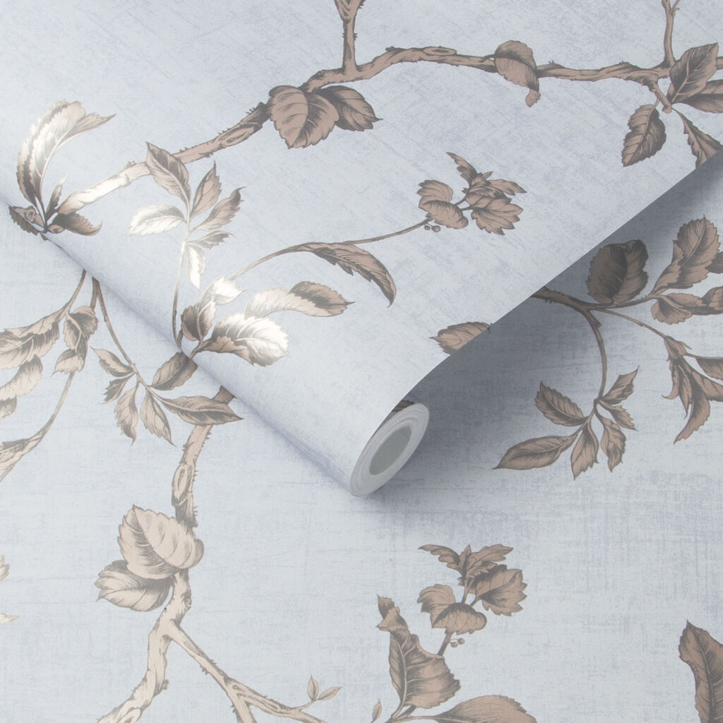 Twining Powder Blue Wallpaper