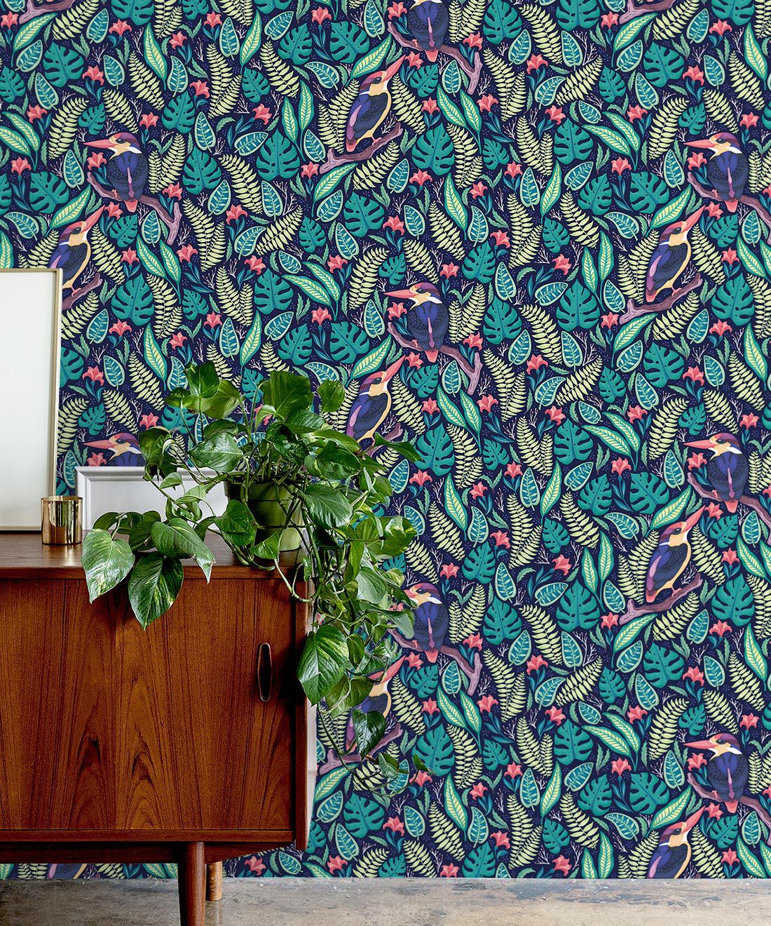 Exotic Kingfishers Wallpaper