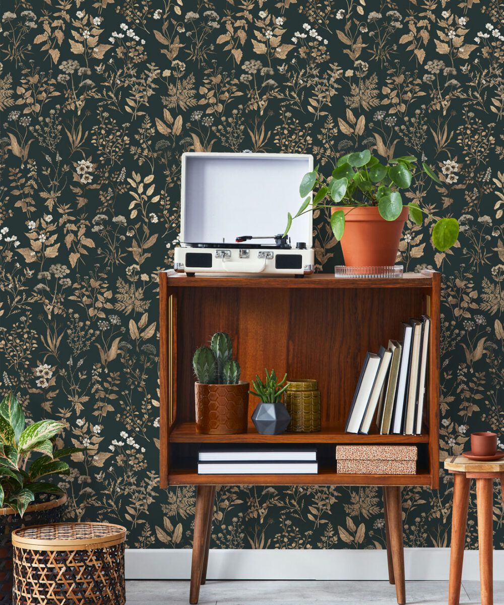 Herbarium Antique Wallpaper