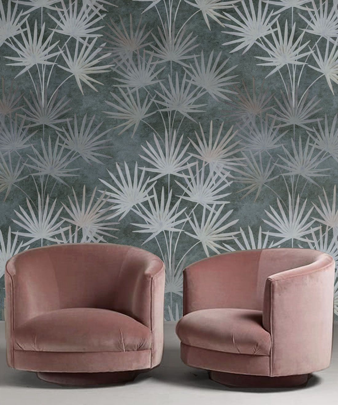 Oriental Palm Wallpaper (Two Roll Set)