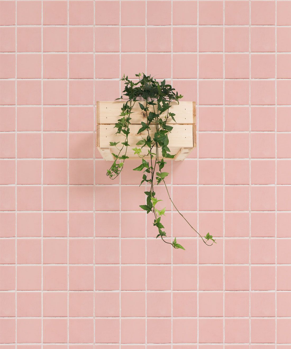 Pink Tiles Wallpaper