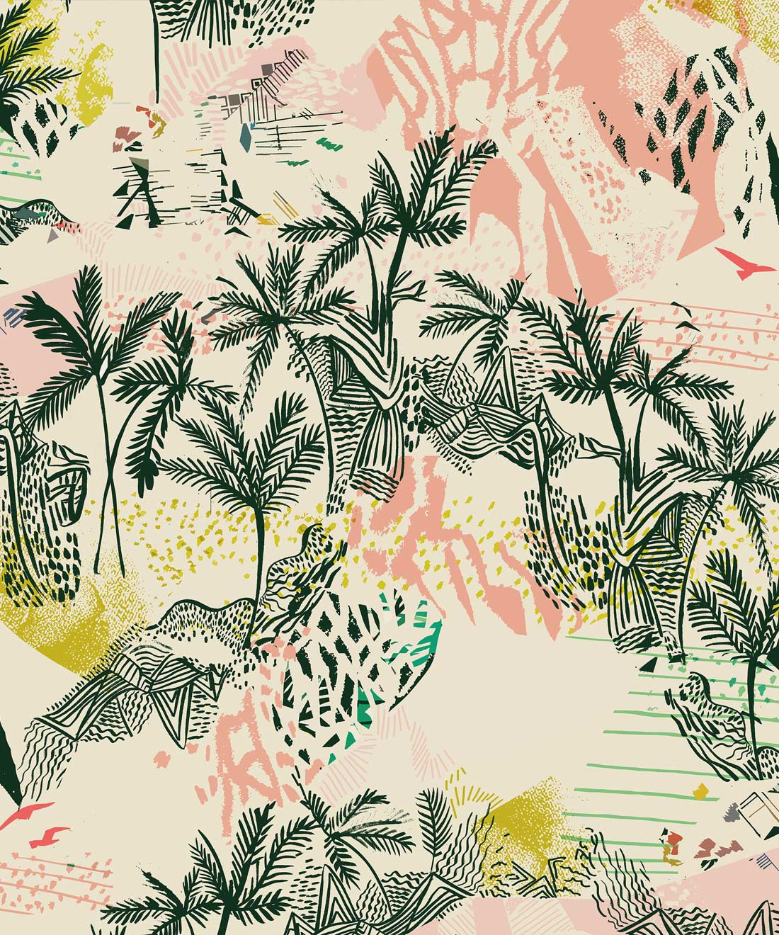 Queen Palm Wallpaper (Two Roll Set)