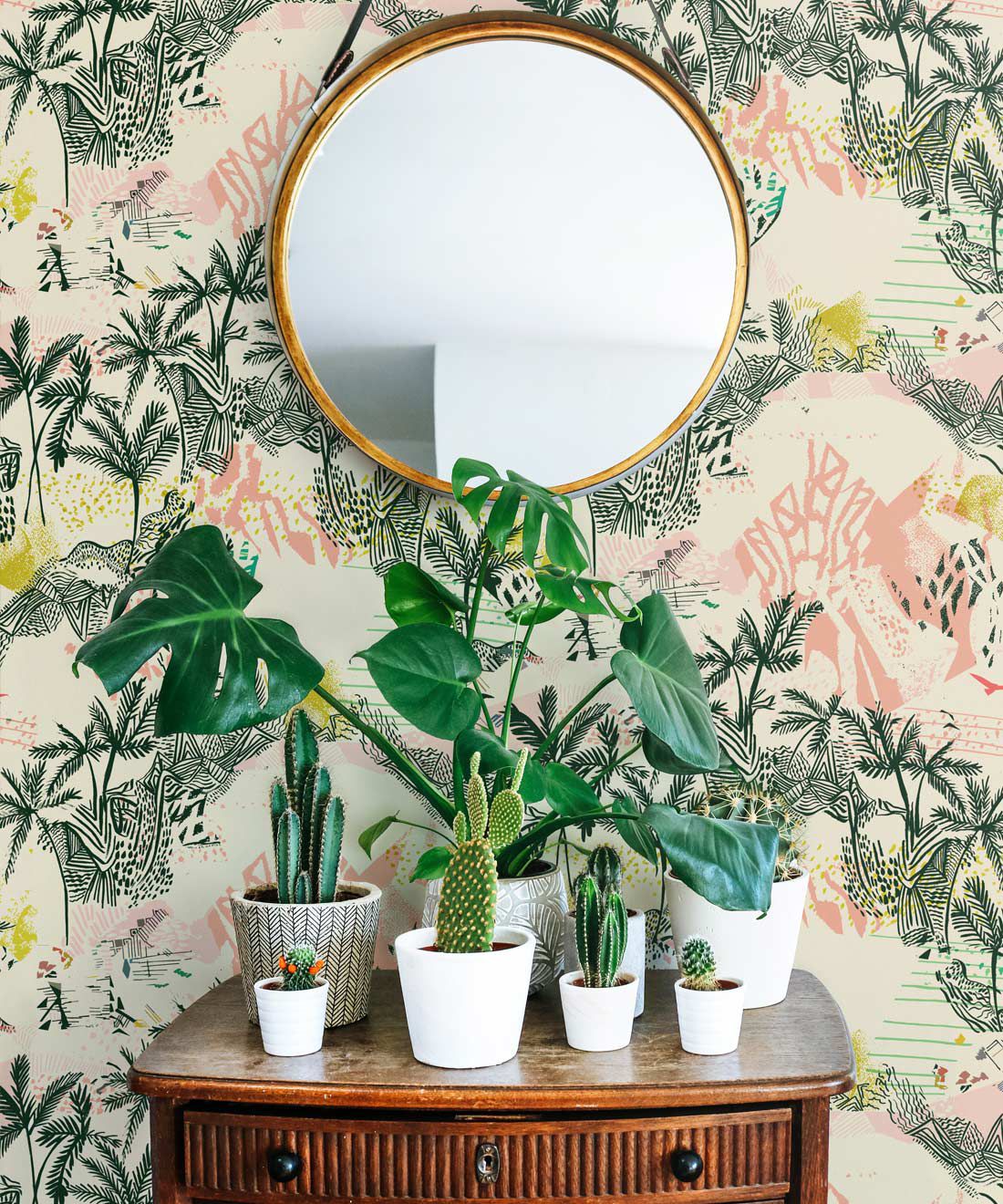 Queen Palm Wallpaper (Two Roll Set)