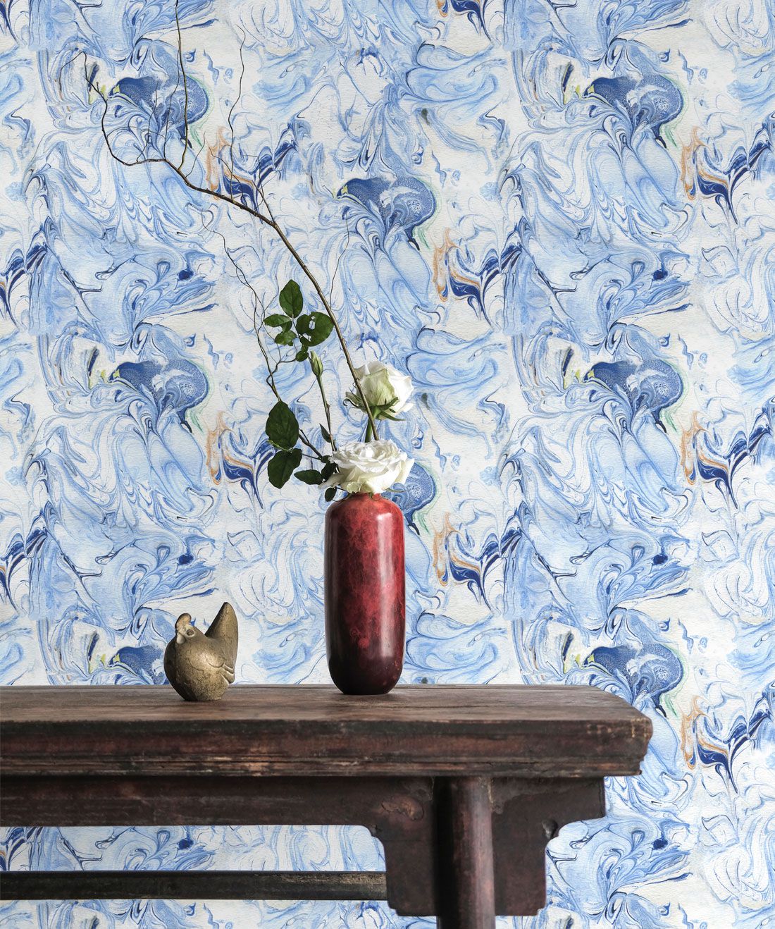 Shibori Birds Wallpaper