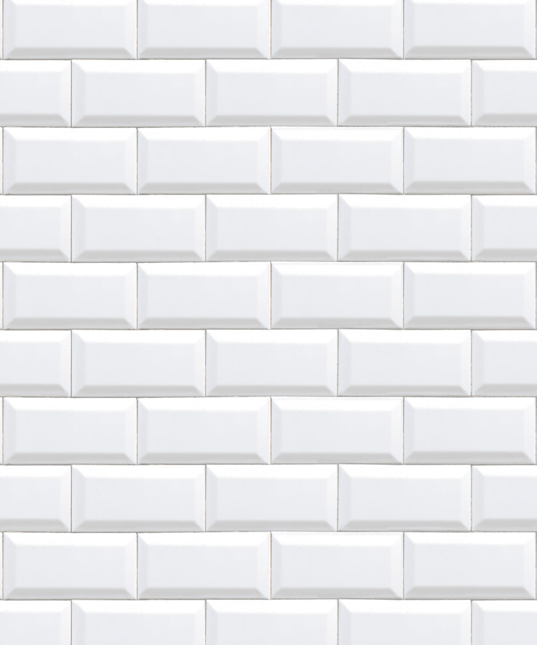 White Subway Tiles Wallpaper
